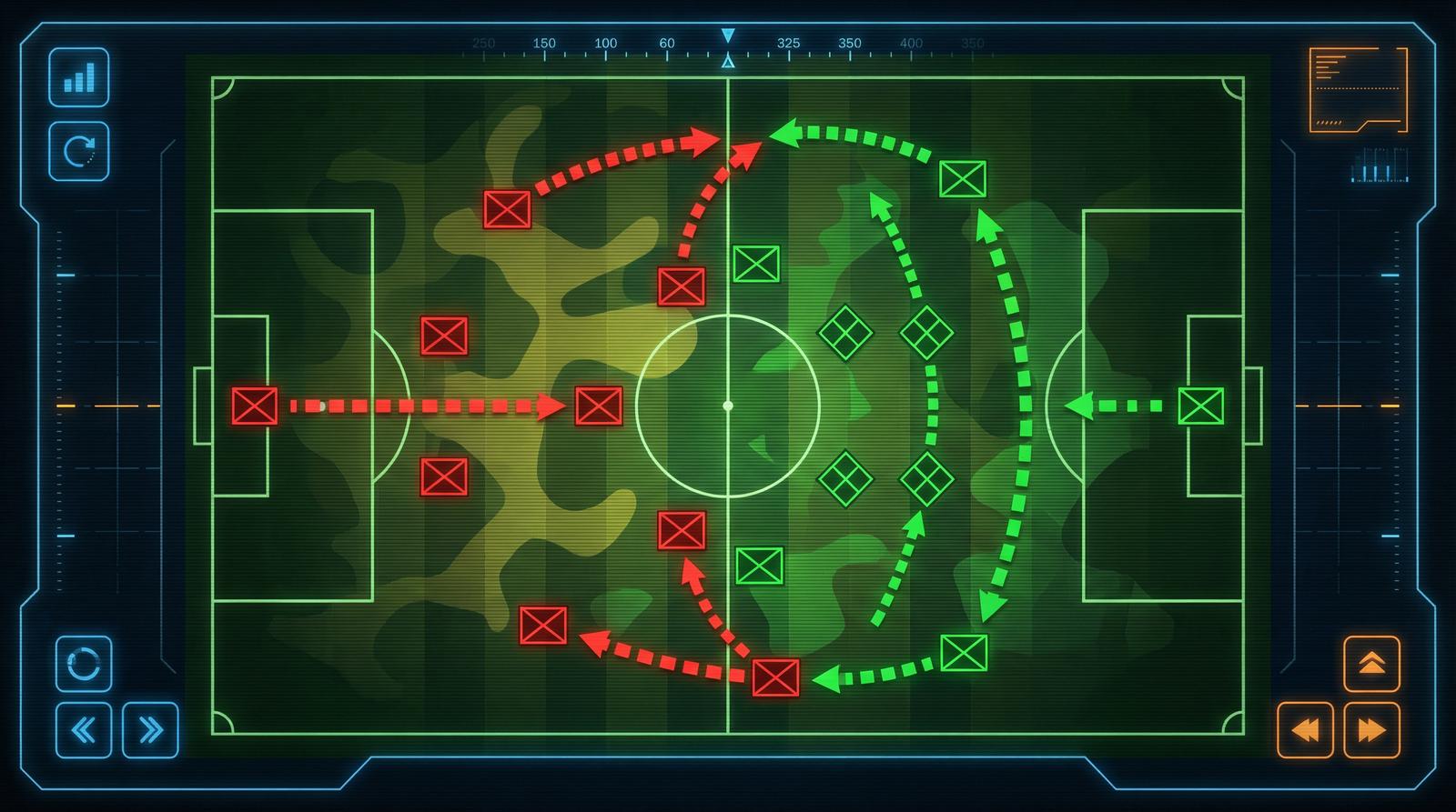英超战术分析面板 - jinnianhuitiyu 阵型部署可视化